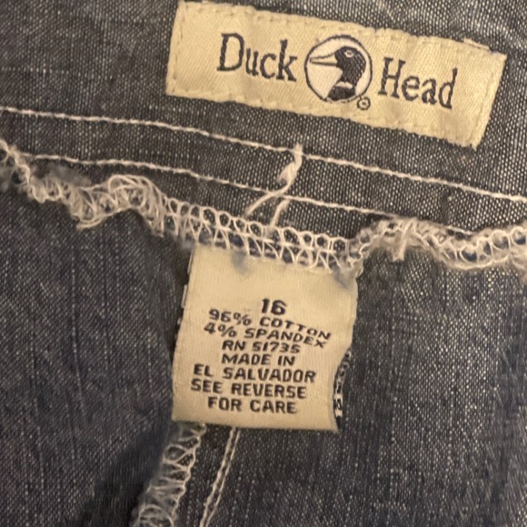 DUCKHEAD Women's Blue Jean High Rise Long Capri Pants, Waist 35" Front Pocket 16 - Picture 7 of 8